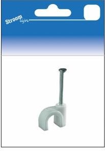 Enzo kabelclips wit rond 6mm 25 stuks - 6613461
