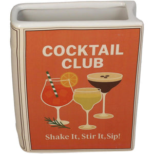 Kersten vaas book cocktail club dolomite orange 15x5.5x18cm