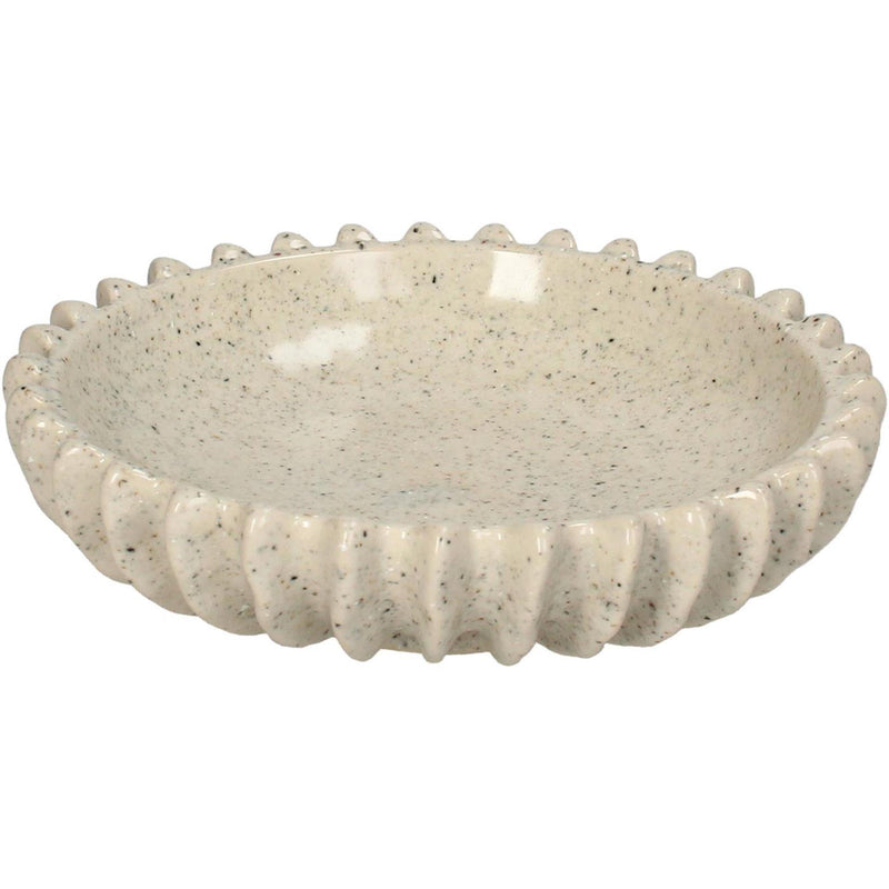 Afbeelding laden in galerijviewer, Kersten schaal keramiek beige 20x20x5.5cm
