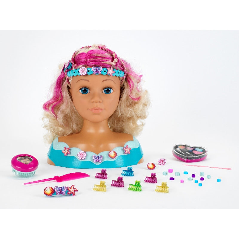 Load image into Gallery viewer, Klein kapkop princess coralie (blond blauw)
