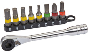 Katana mini ratchet incl. bit set 9-pieces