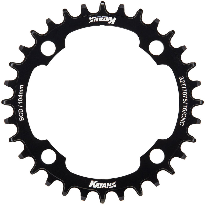 Load image into Gallery viewer, Katana razorblade narrow wide chainring 104mm

