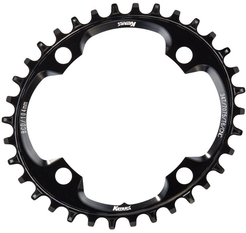 Load image into Gallery viewer, Katana razorblade oval narrow wide chainring 104mm
