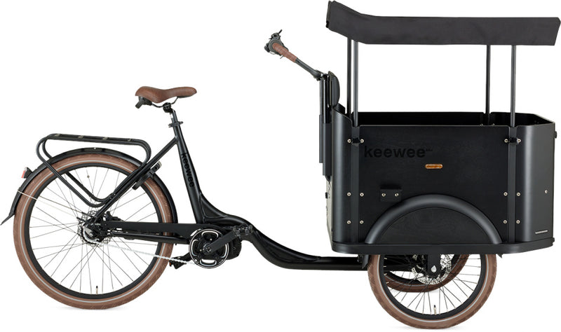 Load image into Gallery viewer, Keewee Bakfiets 20 Inch 54 cm Unisex 8V Hydraulische schijfrem Matzwart
