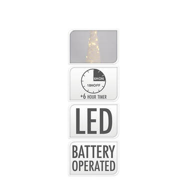 Kegel led wit 40 leds 78cm