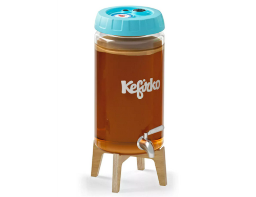 Kefirko kombucha fermentatiepot - drankdispenser - 4l blauw