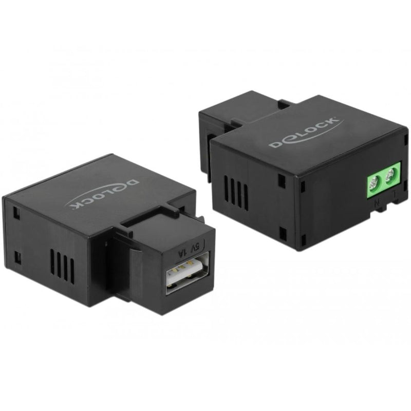 Load image into Gallery viewer, Usb a naar 2‑pins aansluitblok keystone

