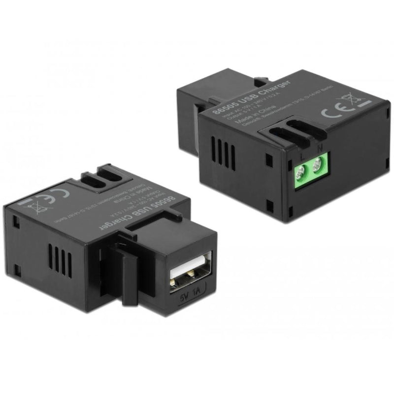 Load image into Gallery viewer, Usb a naar 2‑pins aansluitblok keystone
