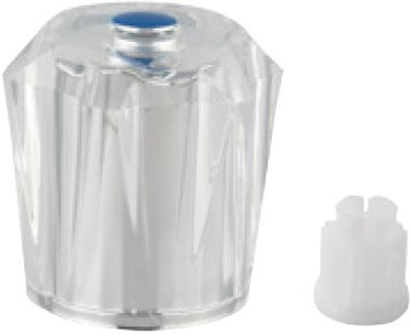 Kirchhoff acryl handgreep helder, met klik-in-dop, markering blauw rood wit - 98614700
