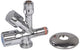 Kirchhoff haakse-apparaataansluiting, chroom, 3 8 et x 3 4 et x 3 8 et x 10 mmq, met terugslagklep, zelfdichtend - 98629500