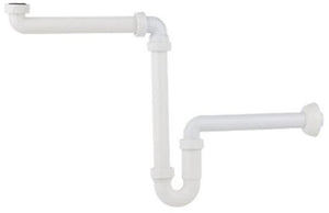 Kirchhoff polypropyleen ruimtebesparende sifon voor wastafel, 1 1 4 x 32 mm - 98833518