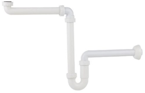 Load image into Gallery viewer, Kirchhoff polypropyleen ruimtebesparende sifon voor wastafel, 1 1 4 x 32 mm - 98833518
