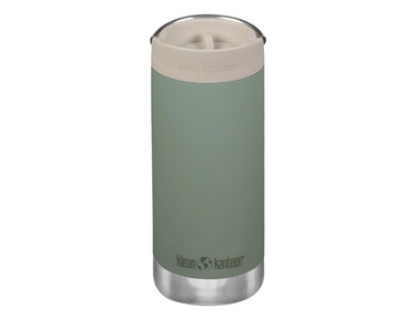 Klean kanteen thermosfles - tkwide - 355 ml (12 oz) - met koffiedop - groen