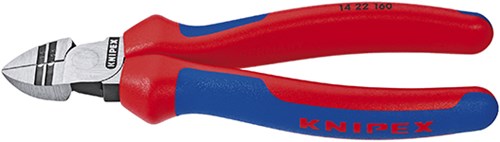 Knipex afstrip-zijsnijtang zwart geatramenteerd met meer-componentengrepen 160 mm - 1422160
