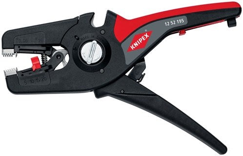 Knipex automatische draadstriptang | lengte 195 mm | 0,08-16 (awg 28-5) mm² | 1 stuk - 12 52 195 - 12 52 195