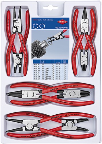 Knipex borgveertangen set type 44 + 46 8-delig - 002004v01