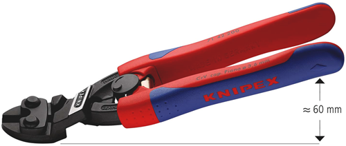 ギャラリービューアに画像をロードする, Knipex cobolt® compacte boutensnijtang | slanke meer-componentengrepen | zwart geatramenteerd | lengte 200 mm - 71 42 200
