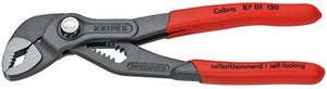 Knipex cobra waterpomptang 8701150 zweedse- waterpomp-tang (zwart rood, 150 mm)