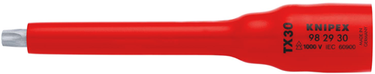 Knipex dopsleutel 3 8 | voor tx30 | lengte 123 mm - 98 29 30