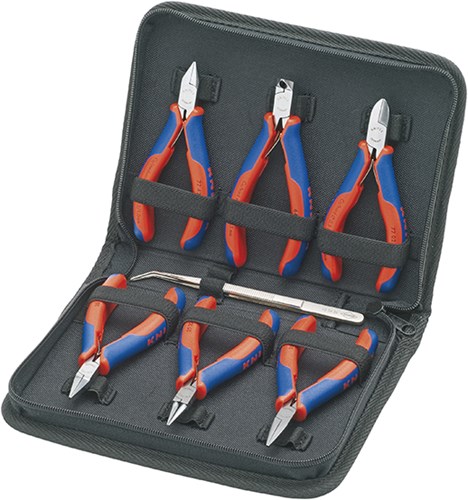 Knipex elektronica tangen set in etui 7-delig - 002016