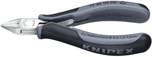 Knipex elektronica-zijsnijtang esd met meer-componentengrepen 115 mm - 7742115esd