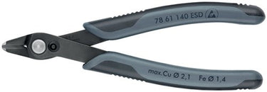 Knipex electronic super knips xl esd 78 61 140 esd elektronica-tang (grijs)