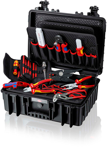 Afbeelding laden in galerijviewer, Knipex gereedschapskoffer robust23 elektro | 8-delig - 00 21 35
