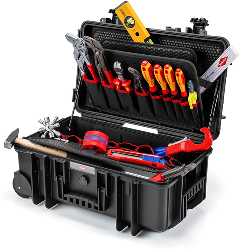 Afbeelding laden in galerijviewer, Knipex gereedschapskoffer robust26 move sanitair | 17-delig - 00 21 33 s
