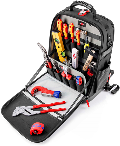 Afbeelding laden in galerijviewer, Knipex gereedschapsrugzak modular x18 voor sanitair | 17-delig - 00 21 50 s
