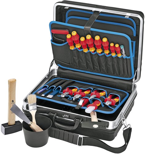 Load image into Gallery viewer, Knipex gereedschapskoffer vde 002105hls gereedschapsset (zwart, 24-delig, met gereedschap)
