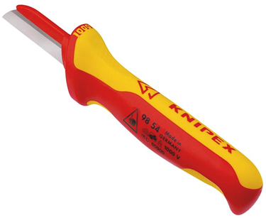 Knipex kabelmes | geïsoleerde meercomponenten-greep | vde-getest | lengte 190 mm | zelfbedieningskaart blister - 98 54 sb