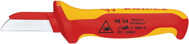 Knipex kabelmes | geïsoleerde meercomponenten-greep | vde-getest | lengte 190 mm | zelfbedieningskaart blister - 98 54 sb