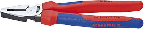 Knipex kracht-kombitang zwart geatramenteerd met meer-componentengrepen 225 mm - 0202225