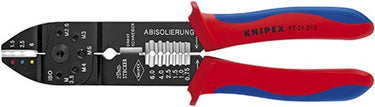 Knipex krimptang 9721215 (rood blauw)