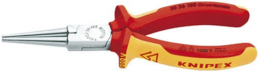 Knipex langbektang verchroomd ge‹soleerd met meer-componentengrepen, vde-getest 160 mm - 3036160