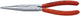 Knipex platspitse tang met zijsnijder verchroomd 200 mm - 2613200