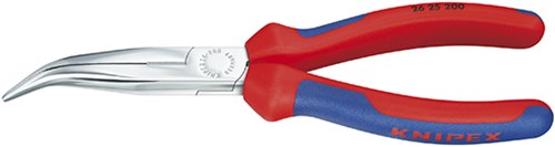 Knipex platspitse tang met zijsnijder verchroomd 200 mm - 2625200