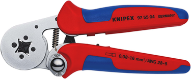Knipex preciforce® krimptang | meer-componentengrepen | gebruineerd | lengte 220 mm | zelfbedieningskaart blister - 97 55 04 sb