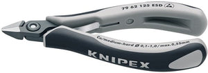 Knipex precisie elektronica-zijsnijtang esd gebruineerd 125 mm - 7962125esd