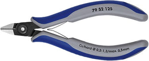 Knipex precisie elektronica-zijsnijtang gebruineerd met meer-componentengrepen 125 mm - 7952125