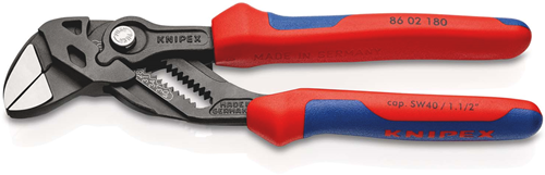 Load image into Gallery viewer, Knipex sleuteltang | 180 mm lengte | tang en schroefsleutel in eén | meer-componentengrepen - 86 02 180 sb
