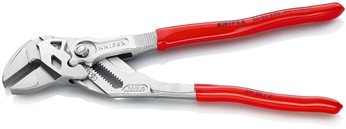 ギャラリービューアに画像をロードする, Knipex sleuteltang | 250 mm lengte | tang en schroefsleutel in eén | kunststof bekleed | verchroomd - 86 03 250 sb
