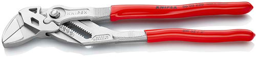 Afbeelding laden in galerijviewer, Knipex sleuteltang | 250 mm lengte | tang en schroefsleutel in eén | kunststof bekleed | verchroomd - 86 03 250 sb
