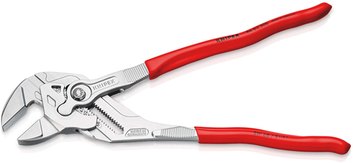 Load image into Gallery viewer, Knipex sleuteltang | 300 mm lengte | tang en schroefsleutel in eén | kunststof bekleed | verchroomd - 86 03 300 sb
