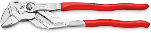 Load image into Gallery viewer, Knipex sleuteltang | 300 mm lengte | tang en schroefsleutel in eén | kunststof bekleed | verchroomd - 86 03 300 sb
