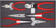 Knipex tangenset met schuimrubberen inlay - 00 20 01 v16