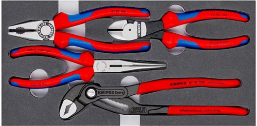 Load image into Gallery viewer, Knipex tangenset | met schuimrubberen inlay | 4-delig - 002001v15

