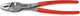 Knipex twingrip, voor- en zij-grijptang (rood)