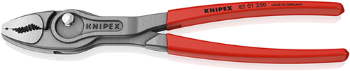 Laden Sie das Bild in Galerie -Viewer, Knipex twingrip voor- en zijsnijtang | antislip kunststof bekleed | grijs geatramenteerd | lengte 250 mm - 82 01 250
