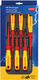 Knipex vde schroevendraaier pakket | sleuf phillips® pozidriv® | zelfbedieningskaart blister - 00 20 12 v04